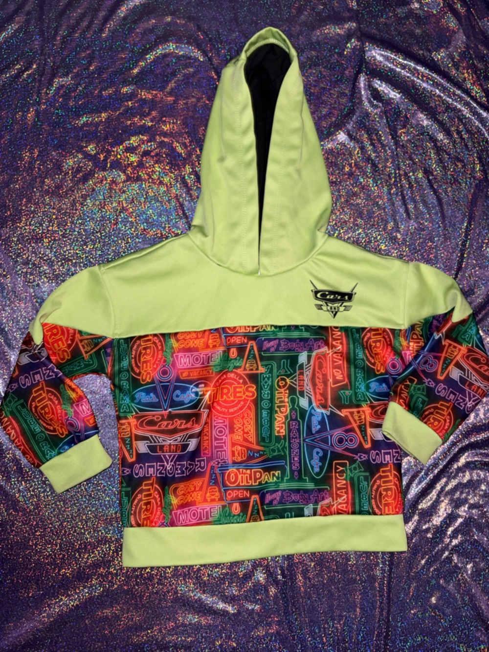 Disney Carsland Neon Hoodie (Toddler)